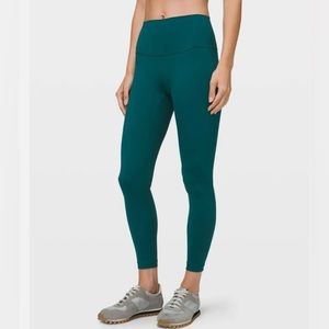 Lulu lemon cropped leggings size 4 emerald green